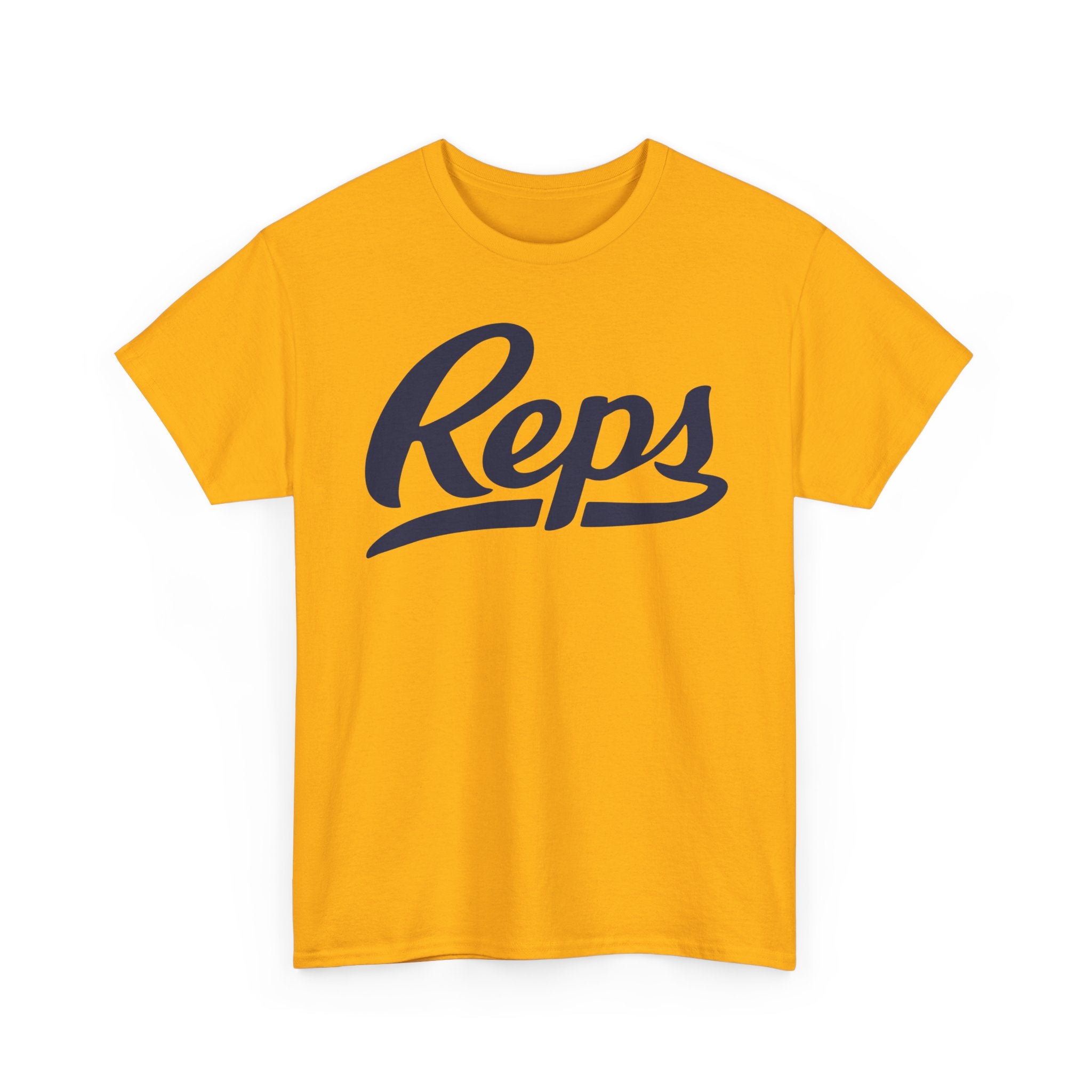 Reps Script Logo Tee | Athletic Workout Shirt, Gym Motivation
