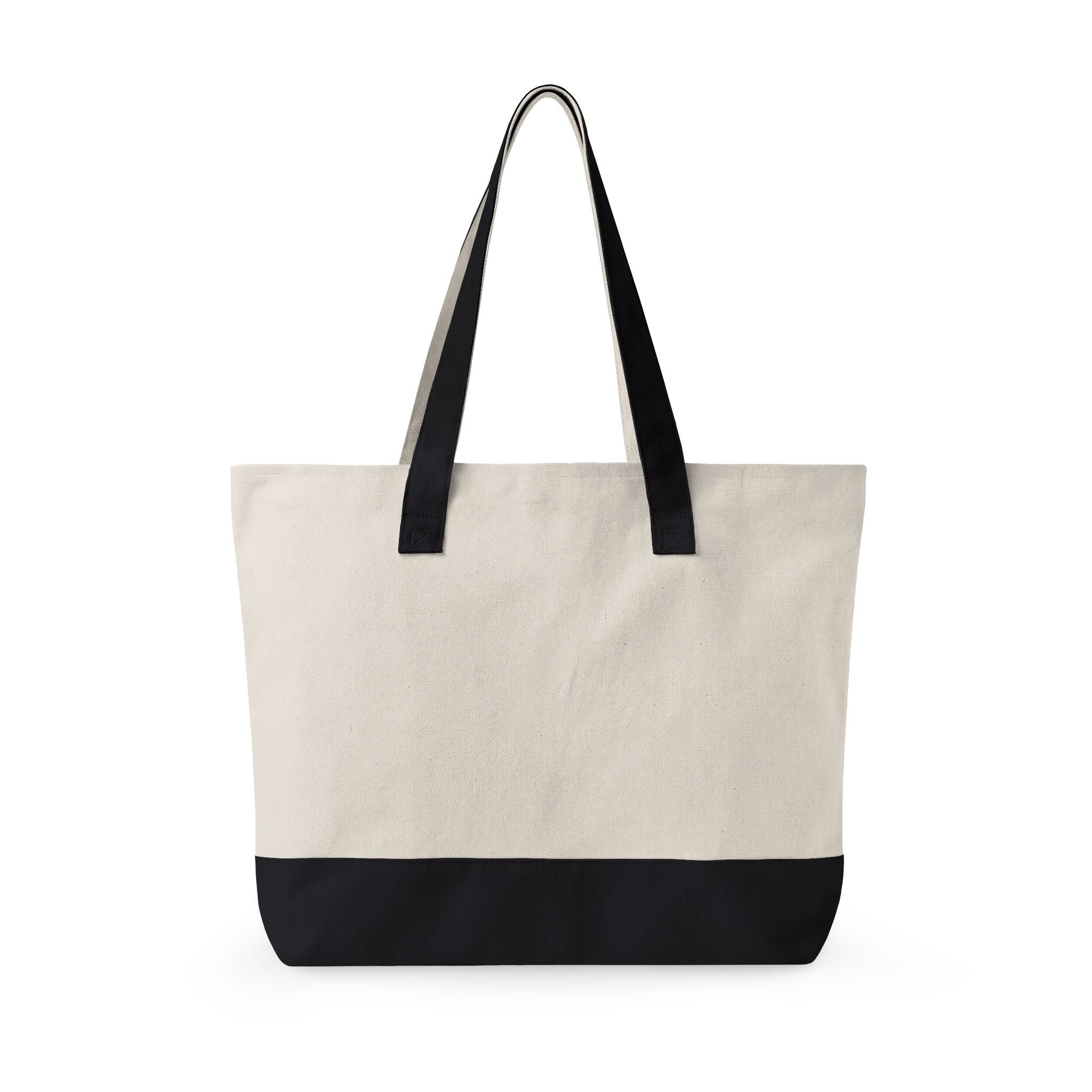 Broski Patch Zippered Canvas Tote | College Style Logo