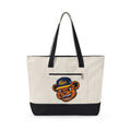 Broski Patch Zippered Canvas Tote | College Style Logo