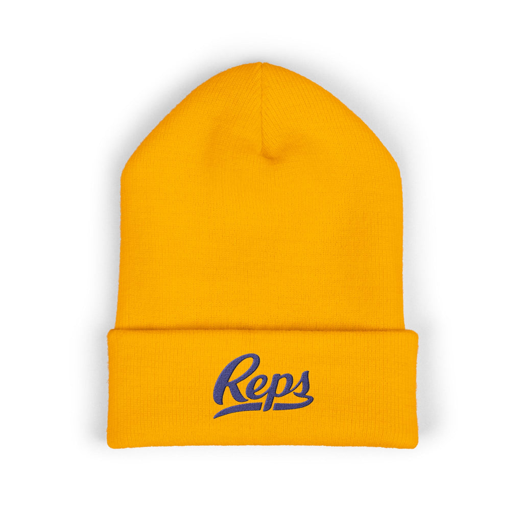 Reps Script Logo Beanie | Cuffed Embroidered Beanie