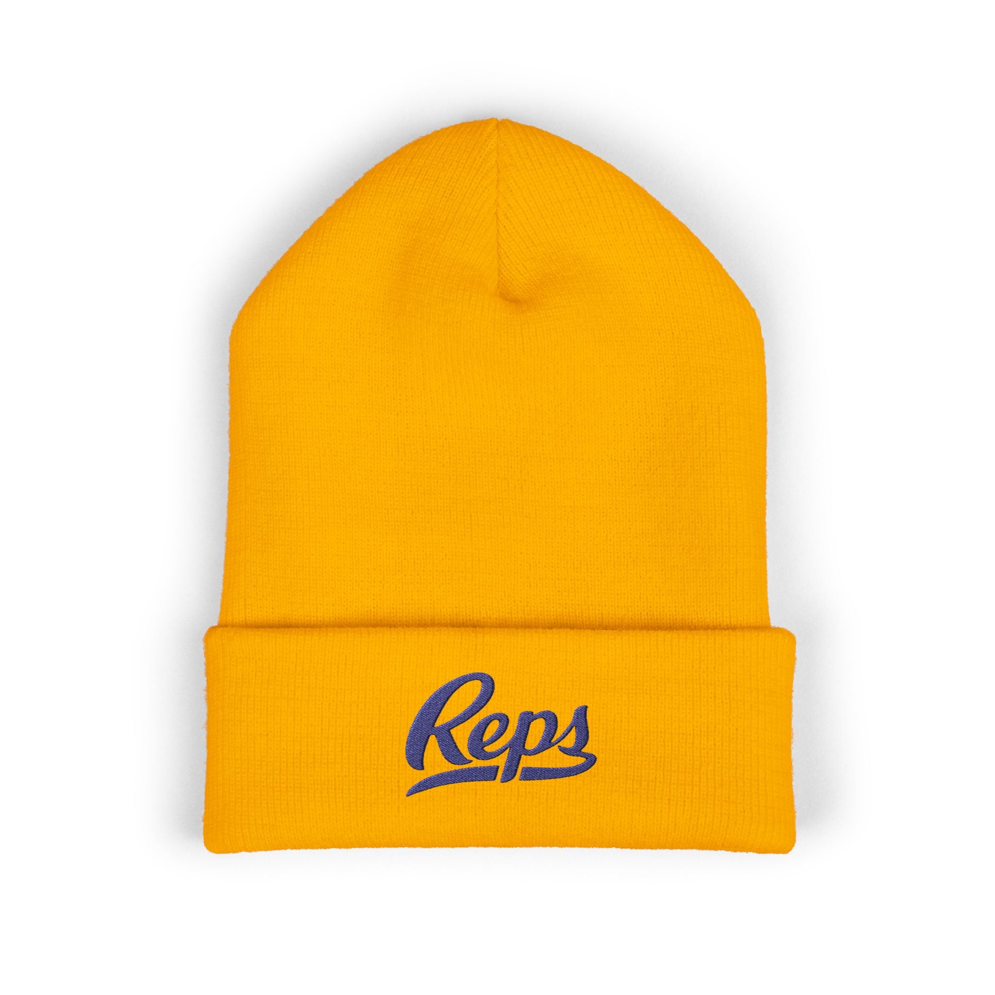 Reps Script Logo Beanie | Cuffed Embroidered Beanie