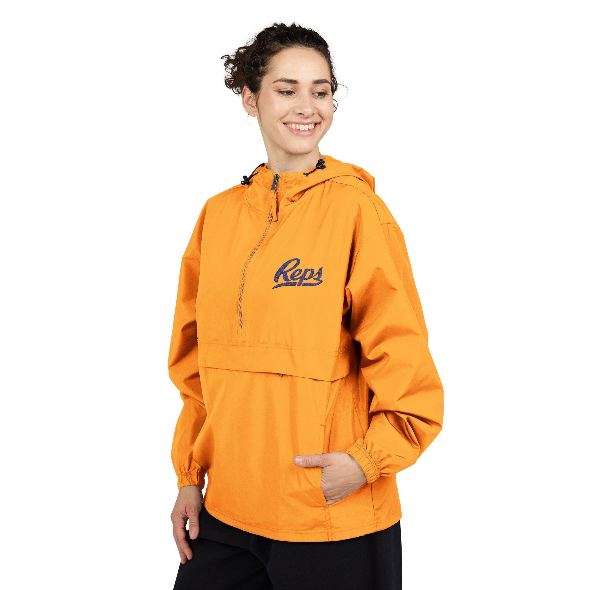 Reps Anorak Jacket — Packable Hooded Windbreaker, Lightweight Outdoor Pullover