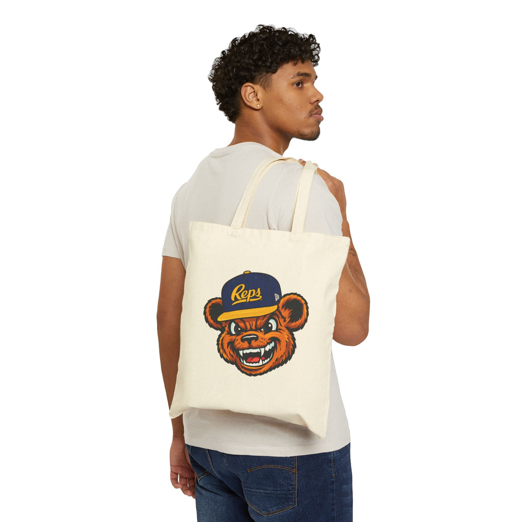 Broski Tote Bag | 'This Is Bear Territory' Cotton Canvas Tote