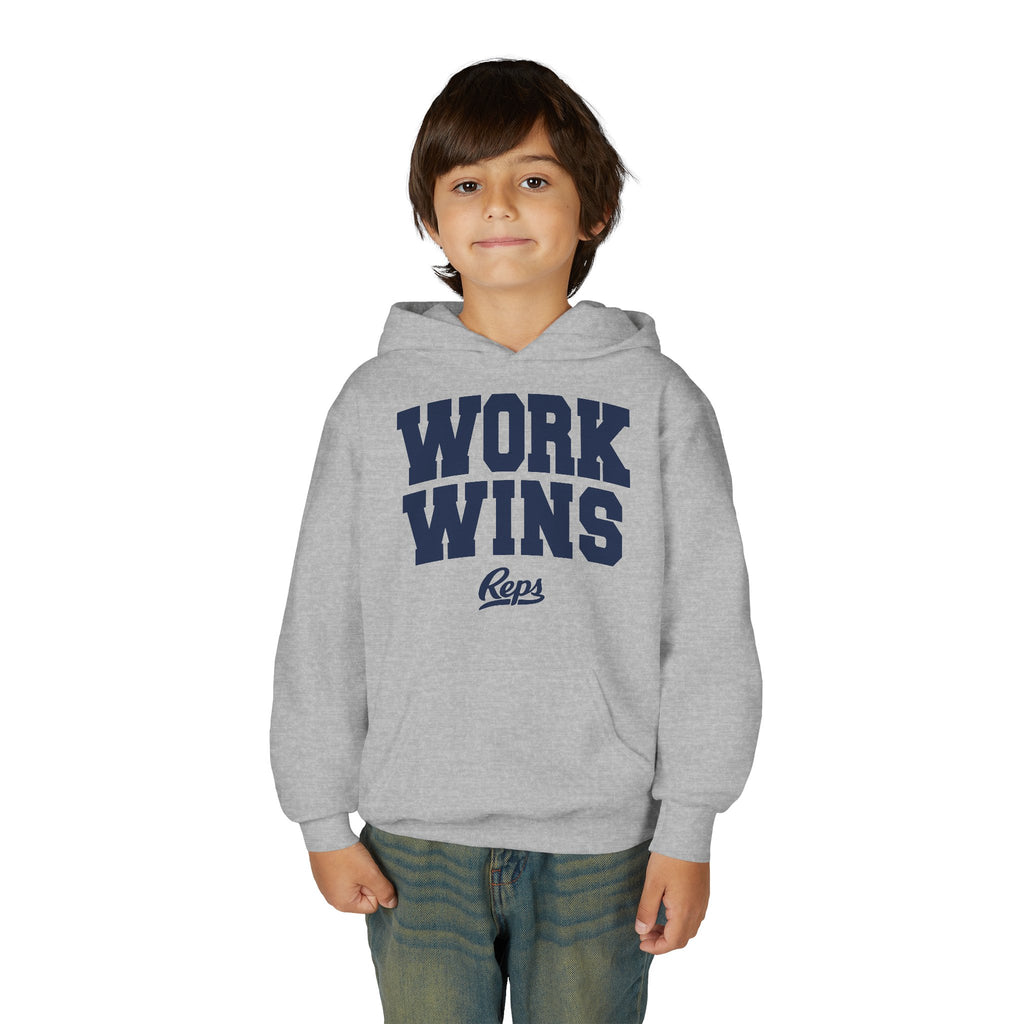 Work Wins hoodie | Youth Sweatshirt, Athletic Crew