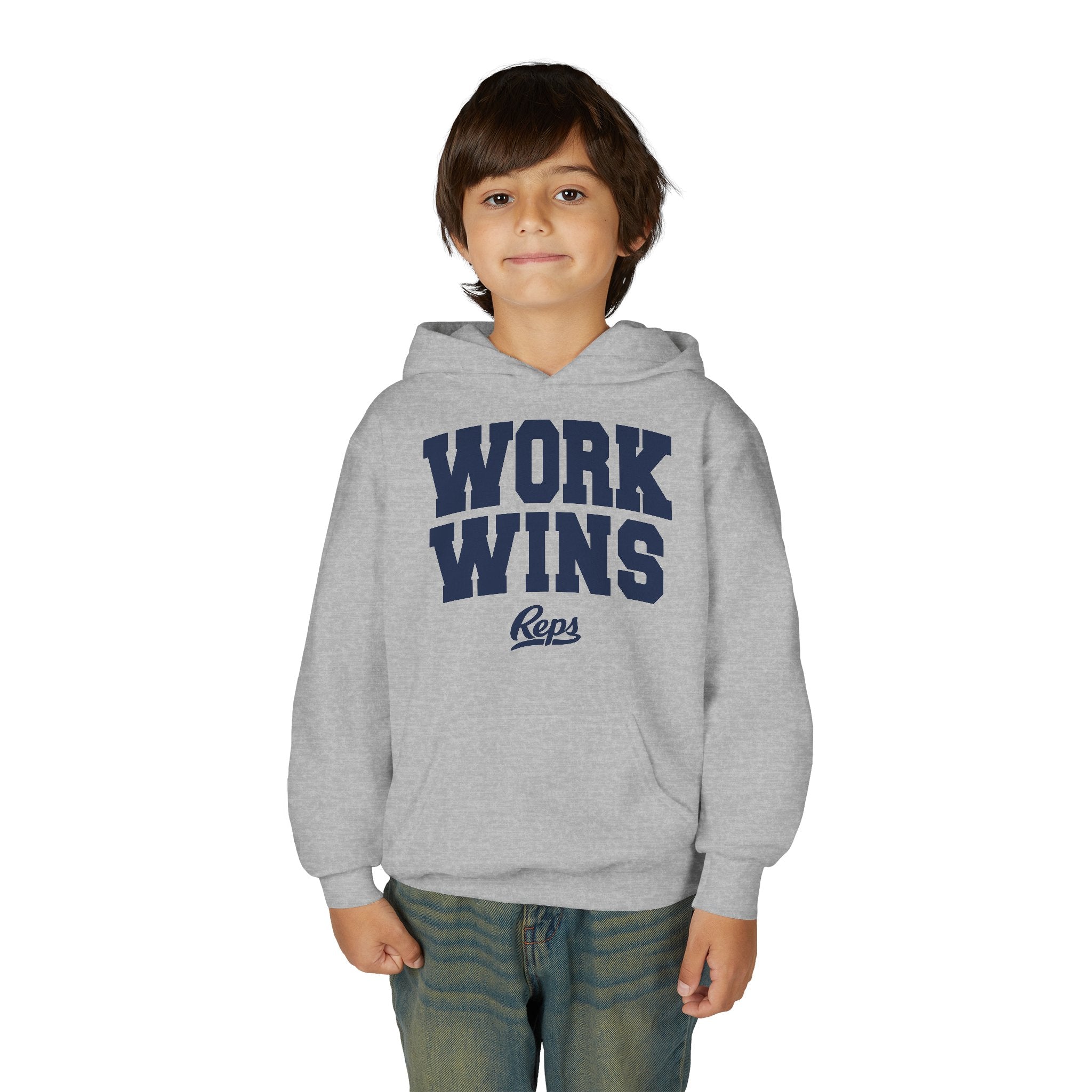 Work Wins hoodie | Youth Sweatshirt, Athletic Crew