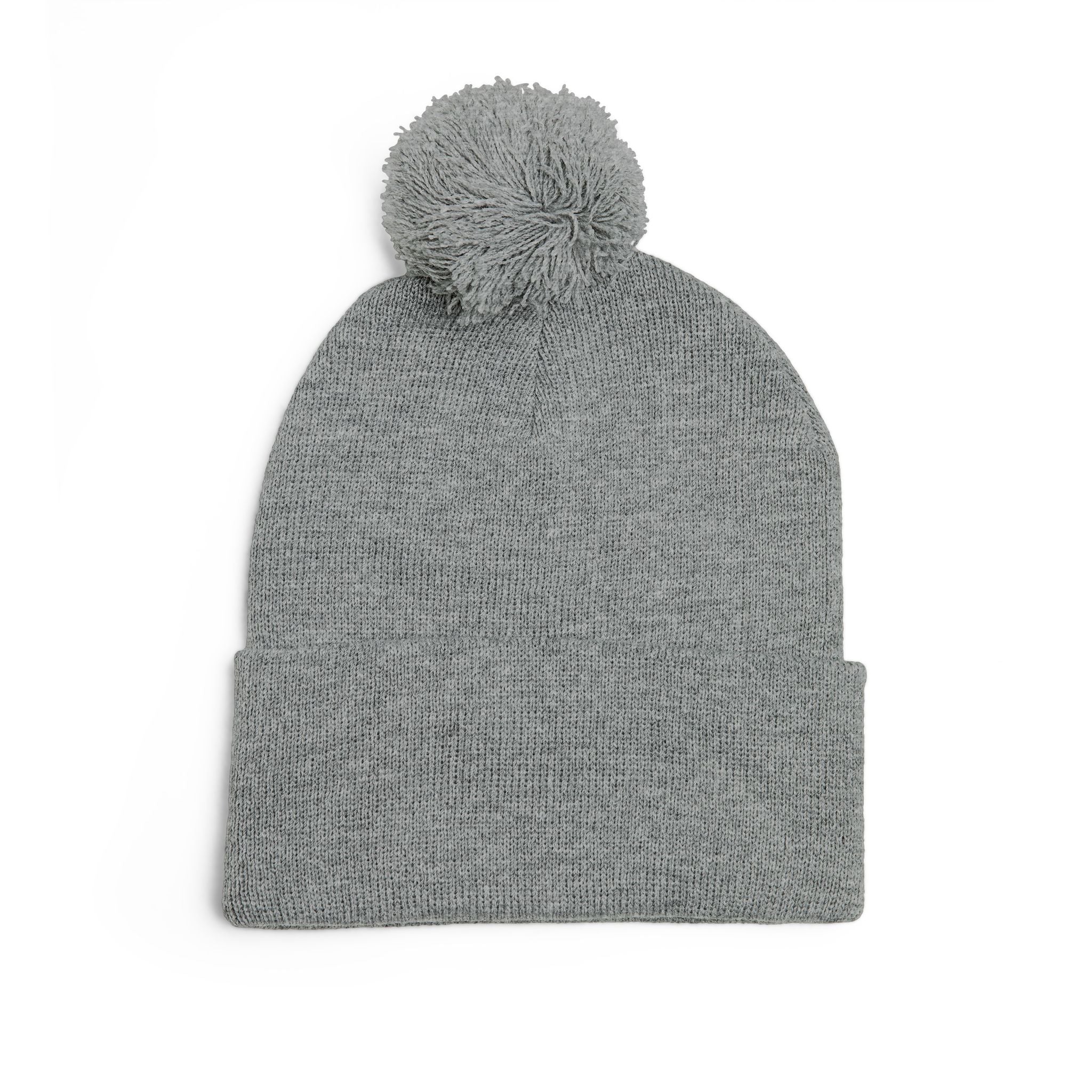 Reps Script Embroidered Pom-Pom Beanie | Knit Winter Hat