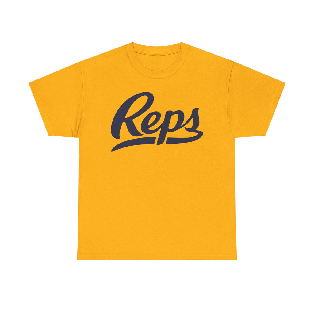 Reps Script Logo Tee | Athletic Workout Shirt, Gym Motivation