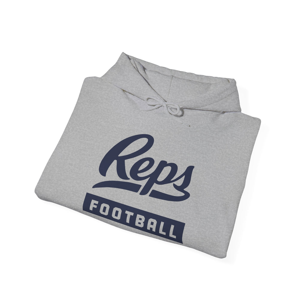 Reps Football Hoodie | Athletic Team Script Logo Sweatshirt