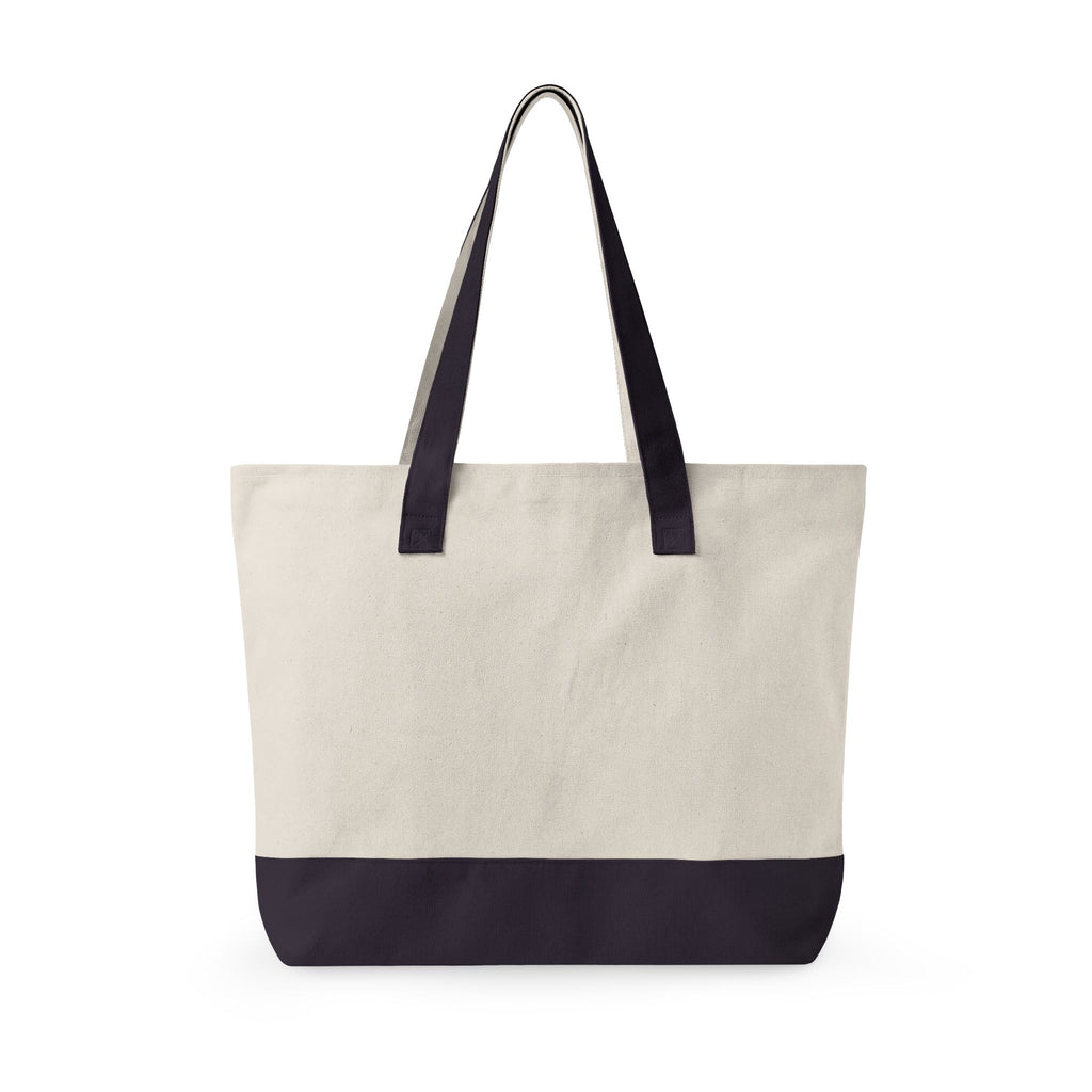 Broski Patch Zippered Canvas Tote | College Style Logo