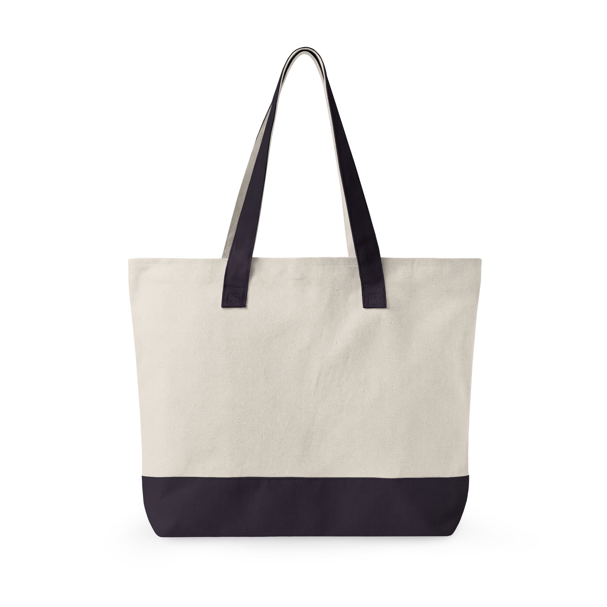 Broski Patch Zippered Canvas Tote | College Style Logo