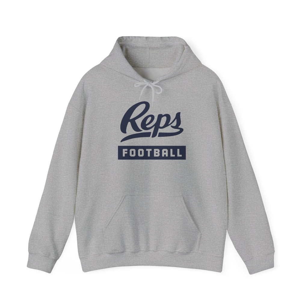 Reps Football Hoodie | Athletic Team Script Logo Sweatshirt