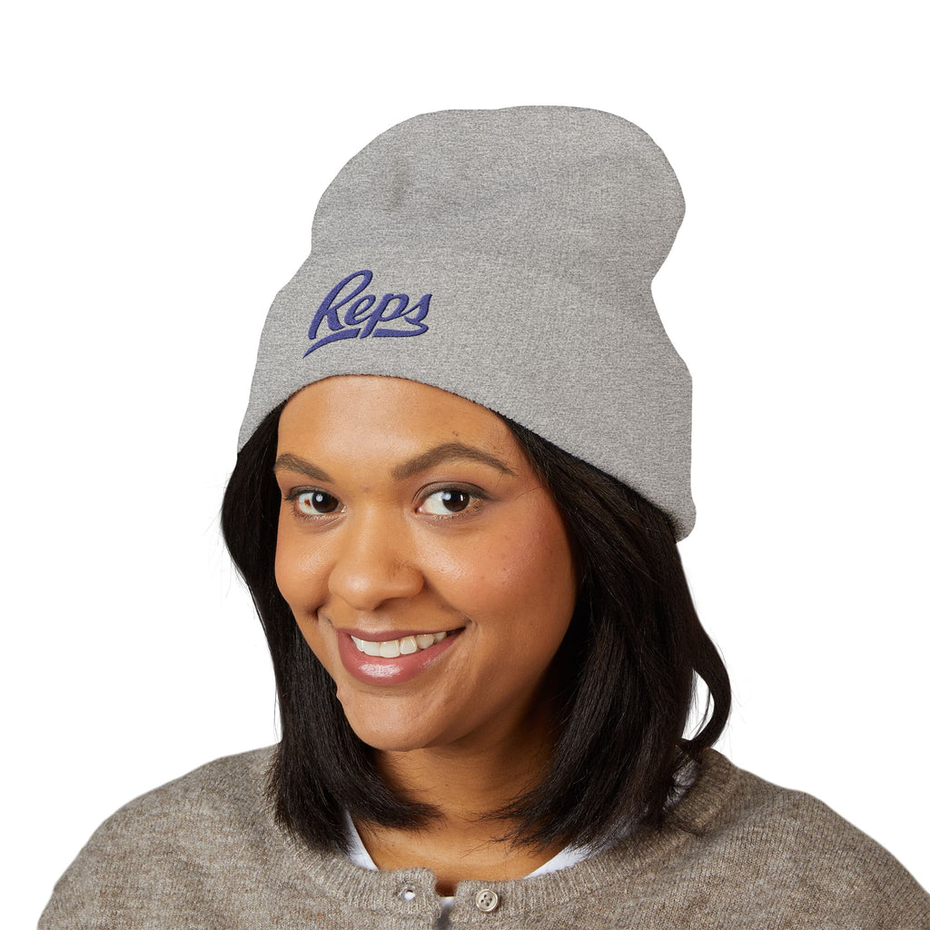 Reps Script Logo Beanie | Cuffed Embroidered Beanie