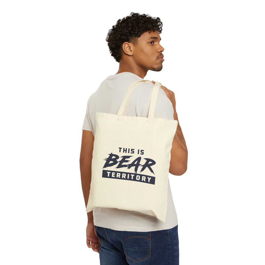 Broski Tote Bag | 'This Is Bear Territory' Cotton Canvas Tote